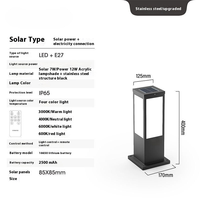 AI62 Decor Solar Lawn Lights for Outdoor Courtyards