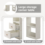 L-Shaped Corner Computer Desk with Storage AI62Decor