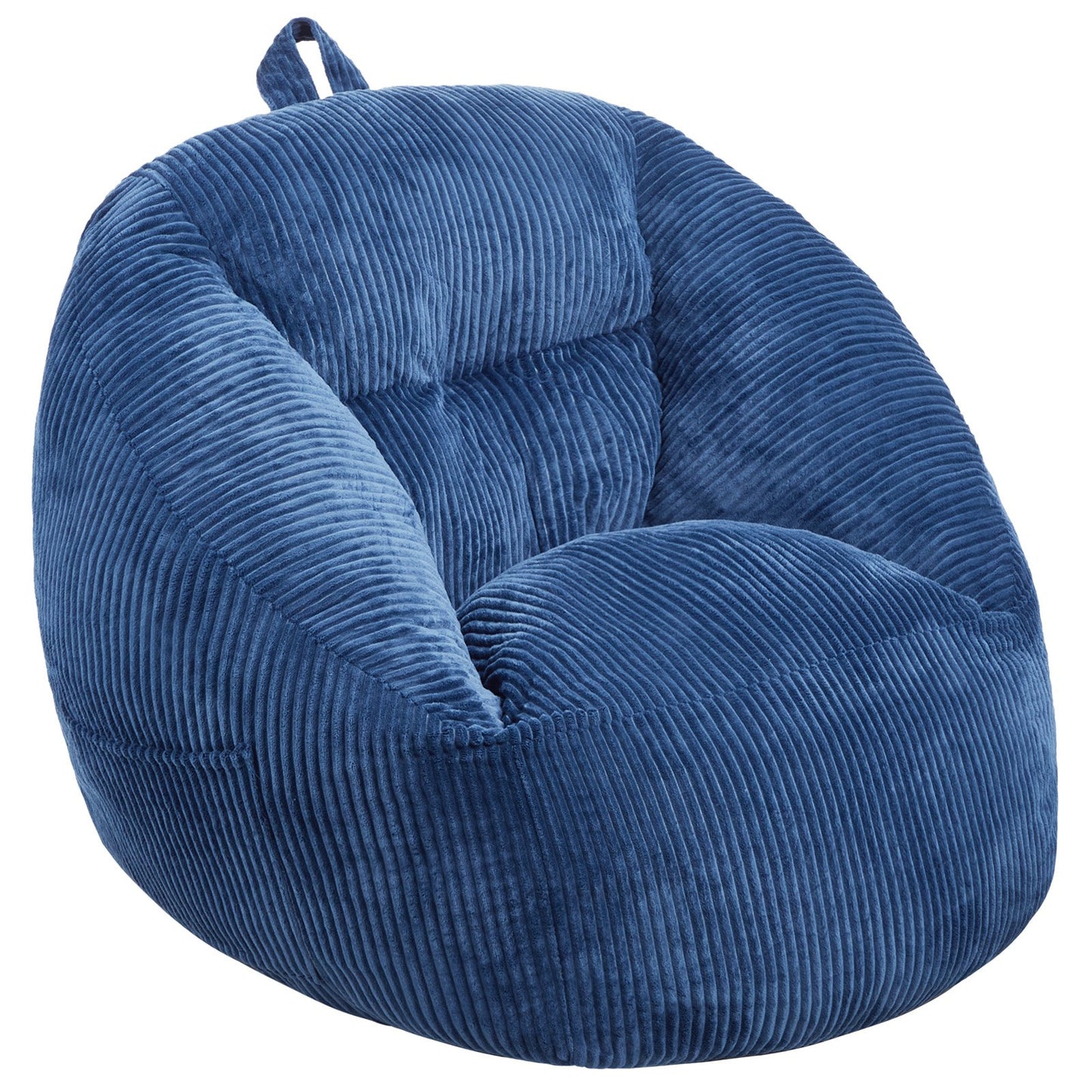 AI62 Decor Teddy Velvet Memory Foam Bean Bag Chair – Blue