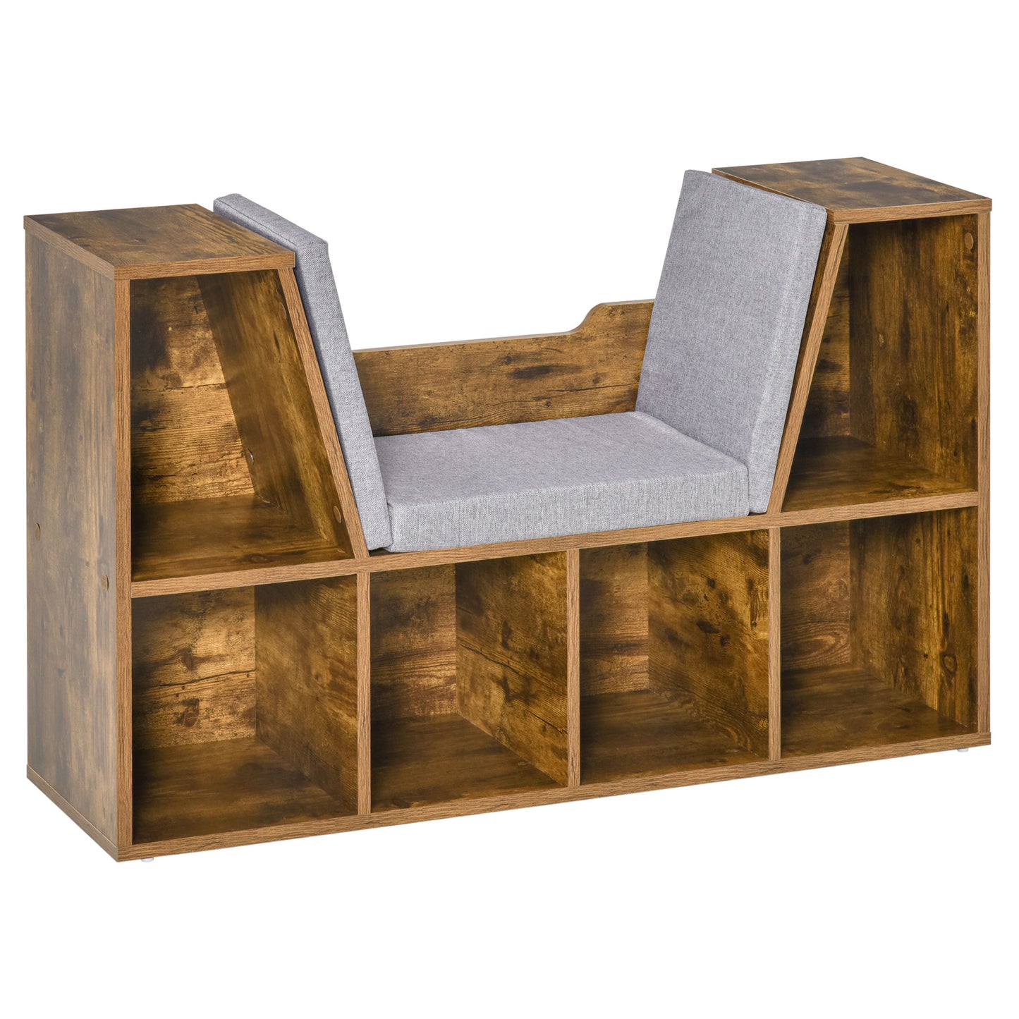 AI62 Decor Cube Bookcase Organizer with Reading Seat