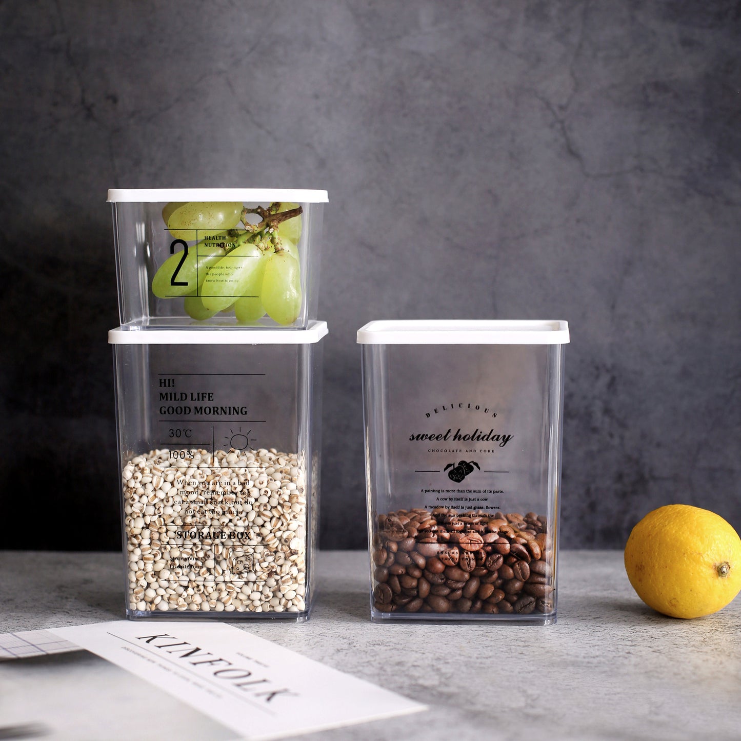 AI62 Decor Creative Kitchen Tea Storage Box