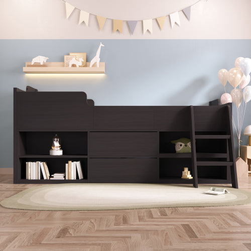 AI62 Decor Kids 3ft Single Cabin Bed with Storage