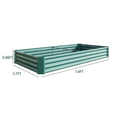AI62 Decor Metal Raised Garden Bed Kit for Flowers & Vegetables