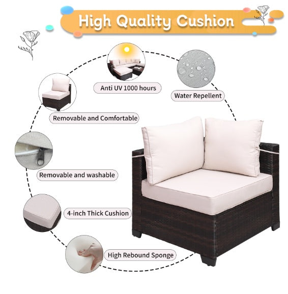 AI62 Decor Outdoor Patio Sofa Furniture Set