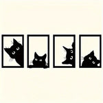 Black Cat Metal Wall Art for Home Decor AI62Decor