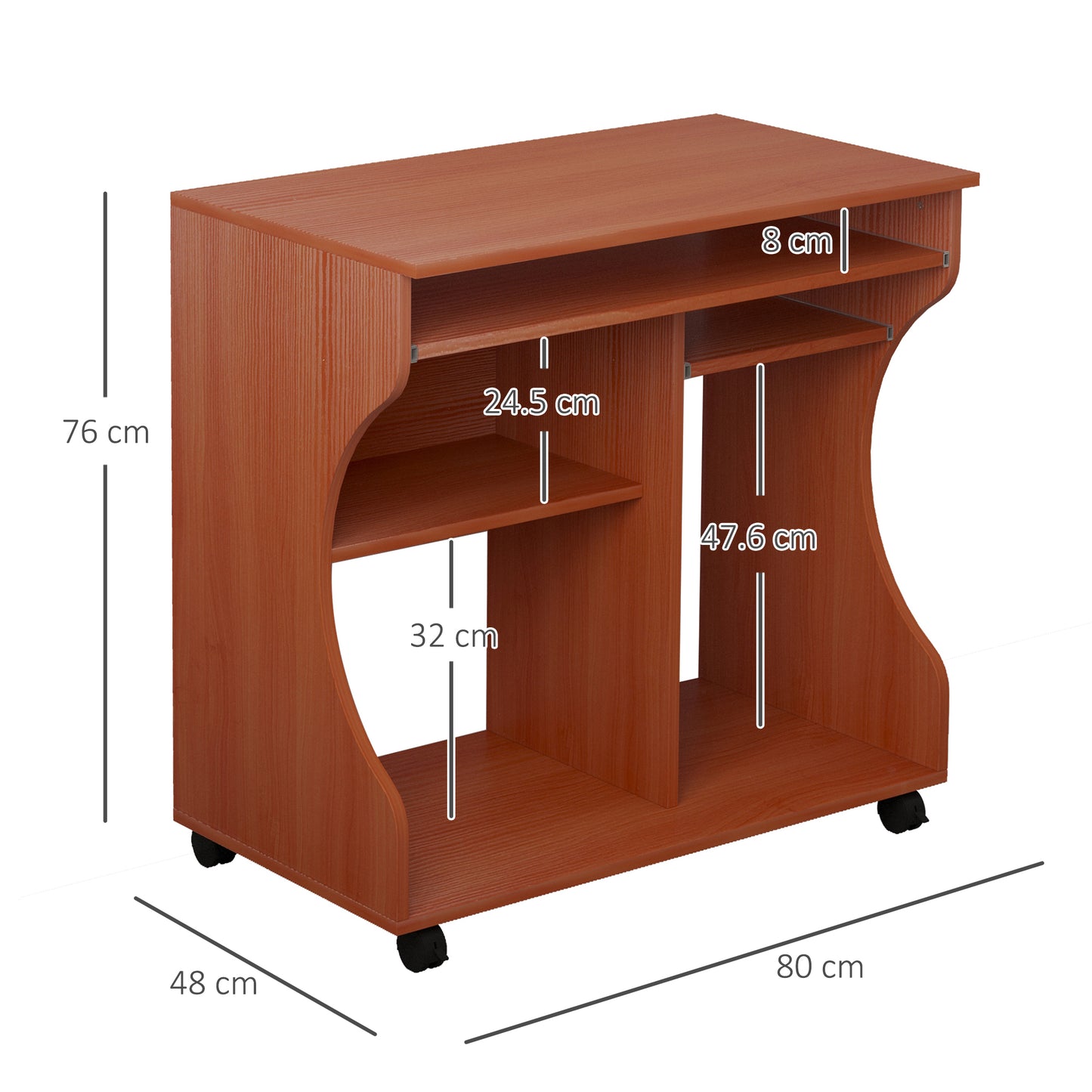 AI62 Decor Multi-Storage Compact Work Desk