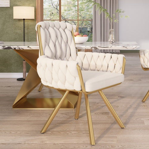 AI62 Decor Velvet Swivel Dining Chair