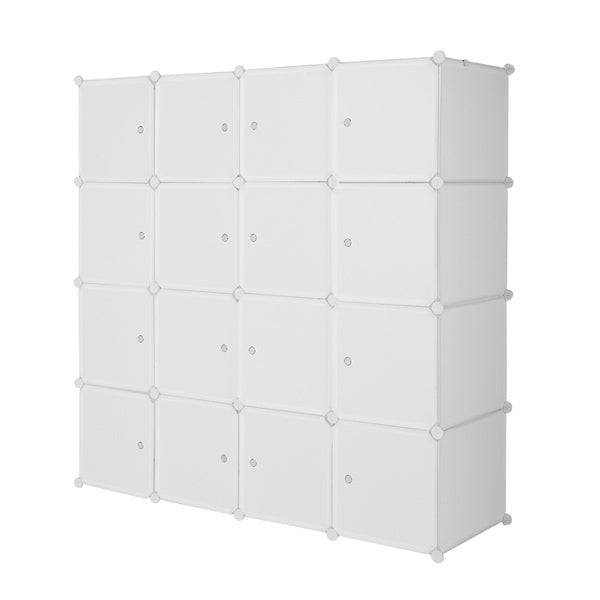 AI62 Decor 4-Tier 16-Grid Cube Wardrobe Organizer