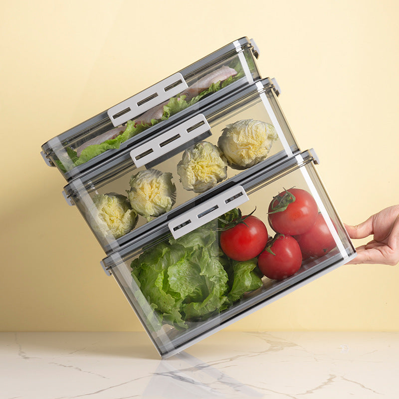 AI62 Decor Transparent Refrigerator Storage Box - Food Grade PET