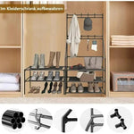 5-Tier Shoe Rack with Hooks for Entryway & Small Spaces AI62Decor