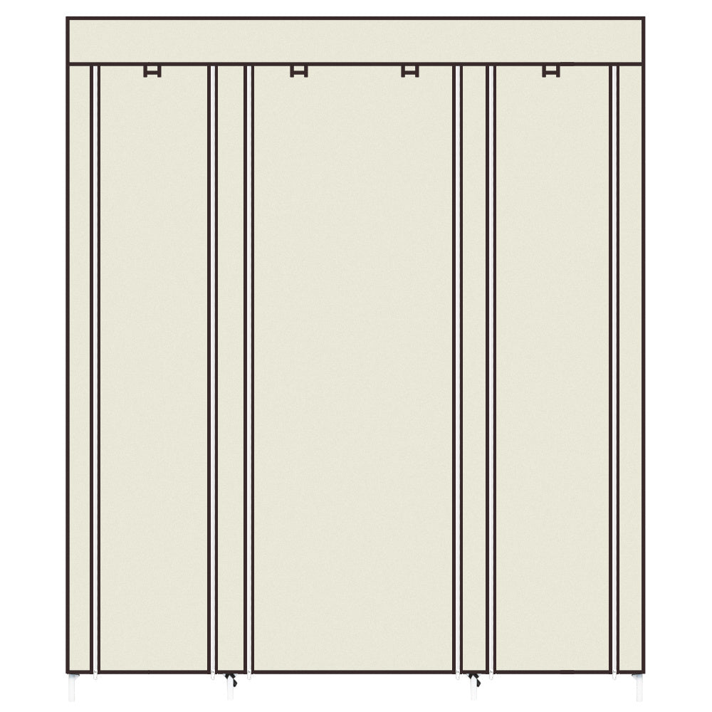 5-Layer Non-Woven Wardrobe with 12 Compartments AI62Decor