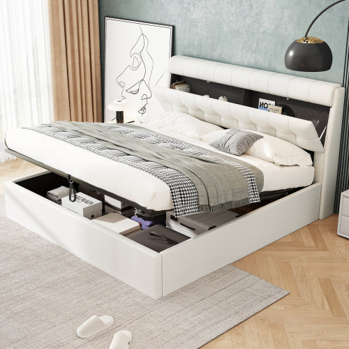 AI62 Decor Hydraulic King Bed with Storage