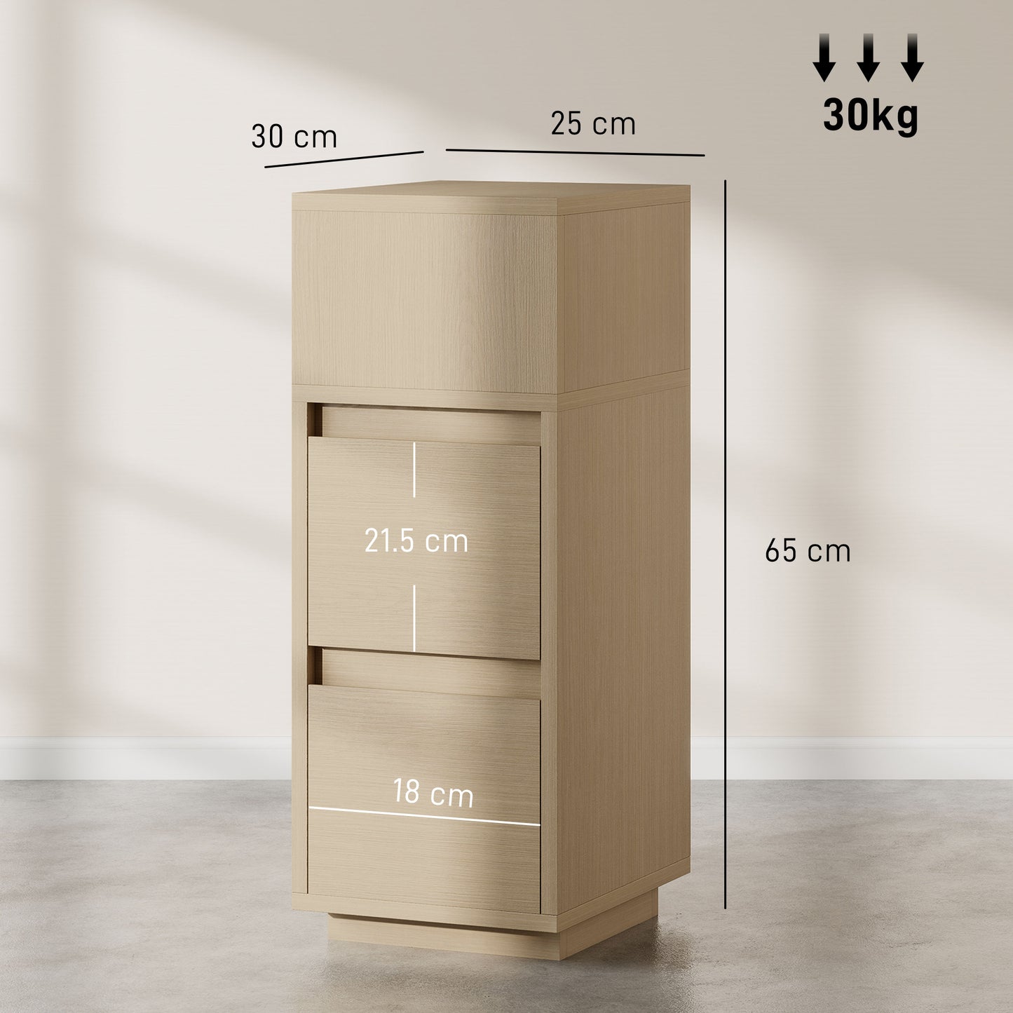 AI62 Decor Compact Bedside Cabinet with Storage
