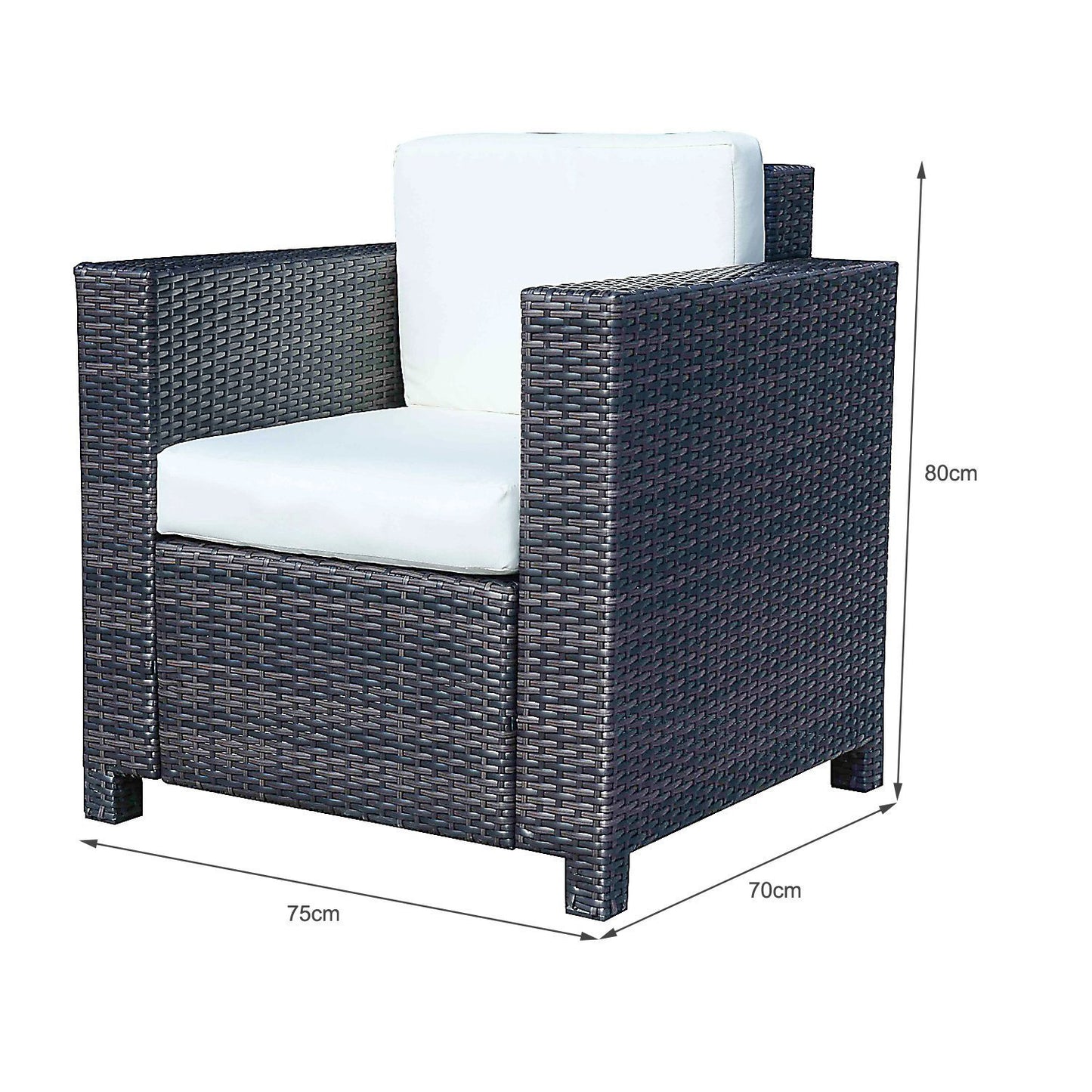 AI62 Decor Rattan Single Seater Garden Chair