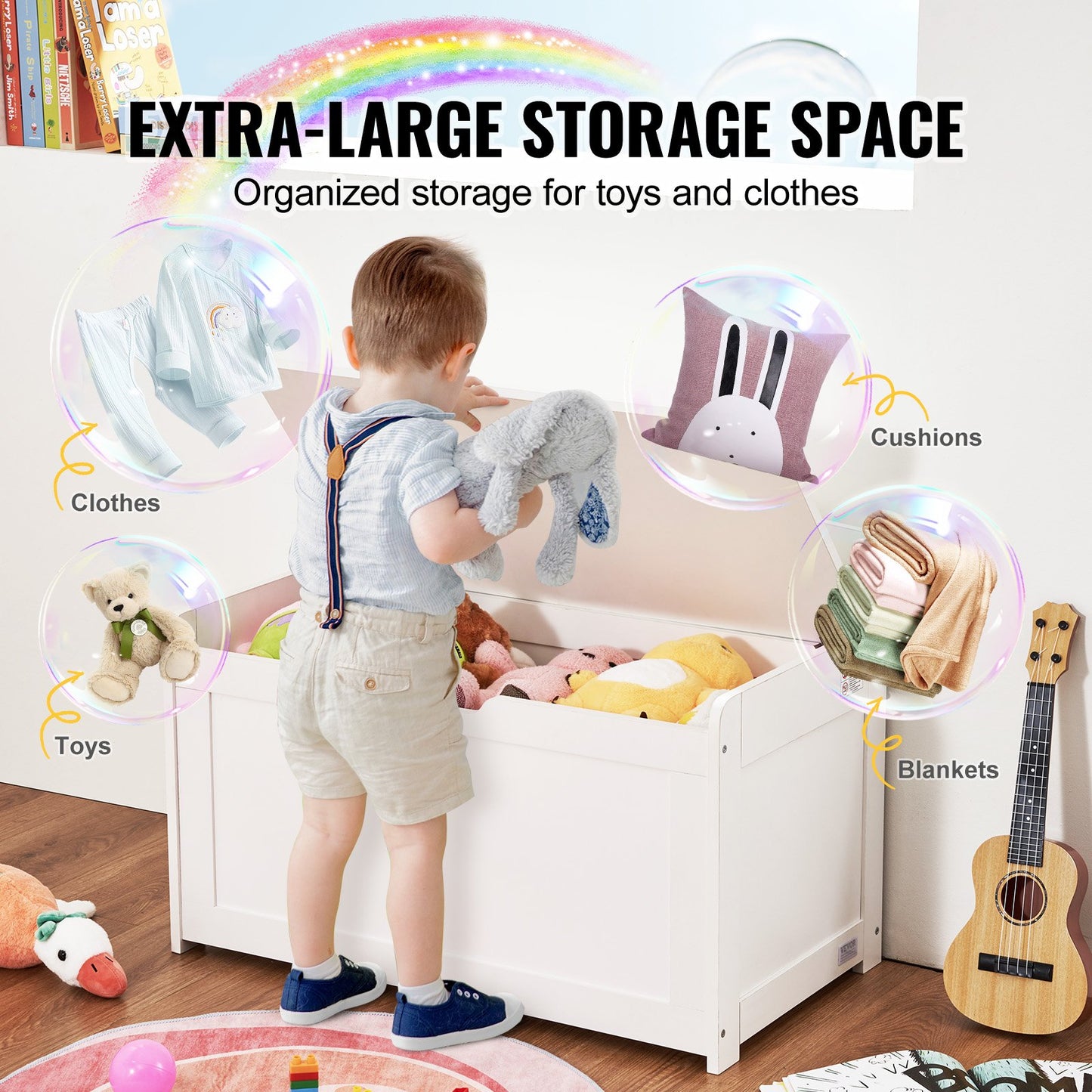 AI62 Decor Large Kids Toy Storage Box