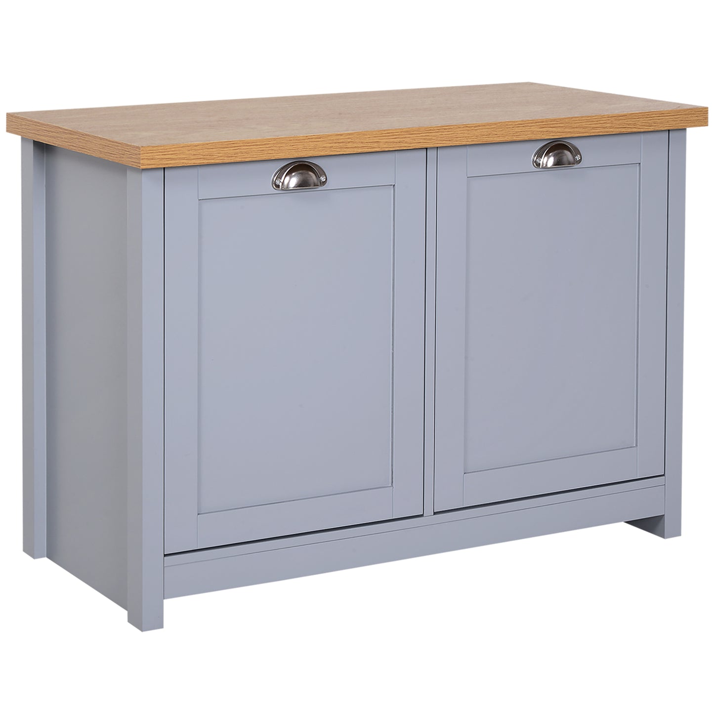 AI62 Decor  Modern Grey Shoe Cabinet with 2 Doors