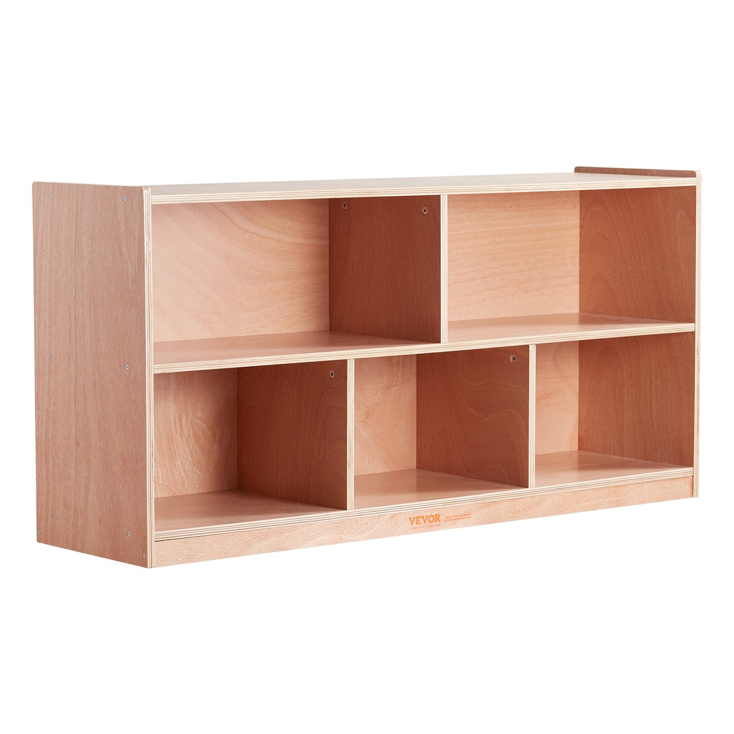 AI62 Decor 5-Compartment Cubby Storage Cabinet – Natural
