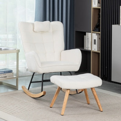 AI62 Decor Rocking Recliner Chair with Cushion – Cozy Lounger