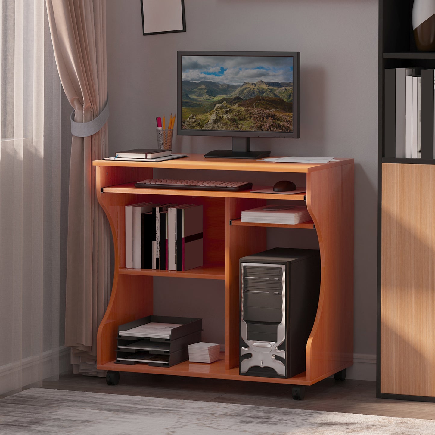 AI62 Decor Multi-Storage Compact Work Desk