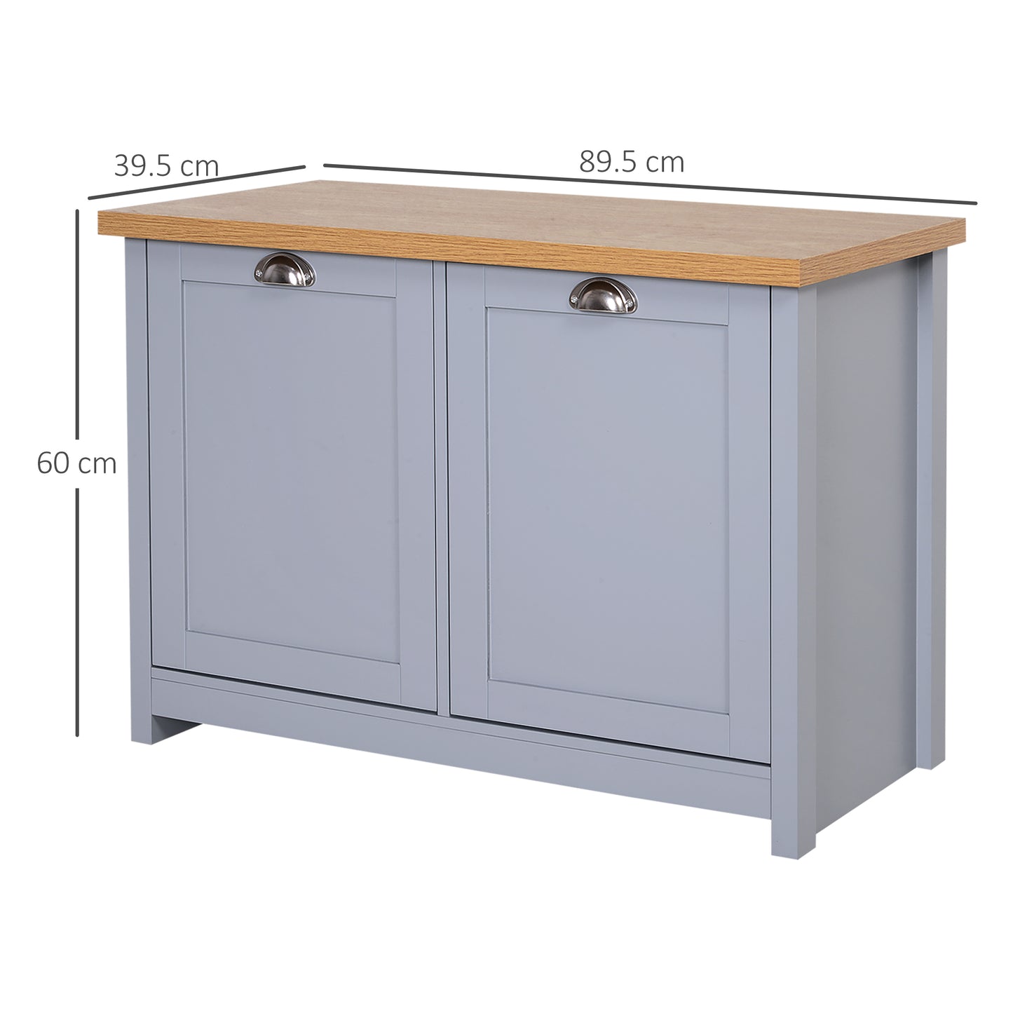 AI62 Decor  Modern Grey Shoe Cabinet with 2 Doors
