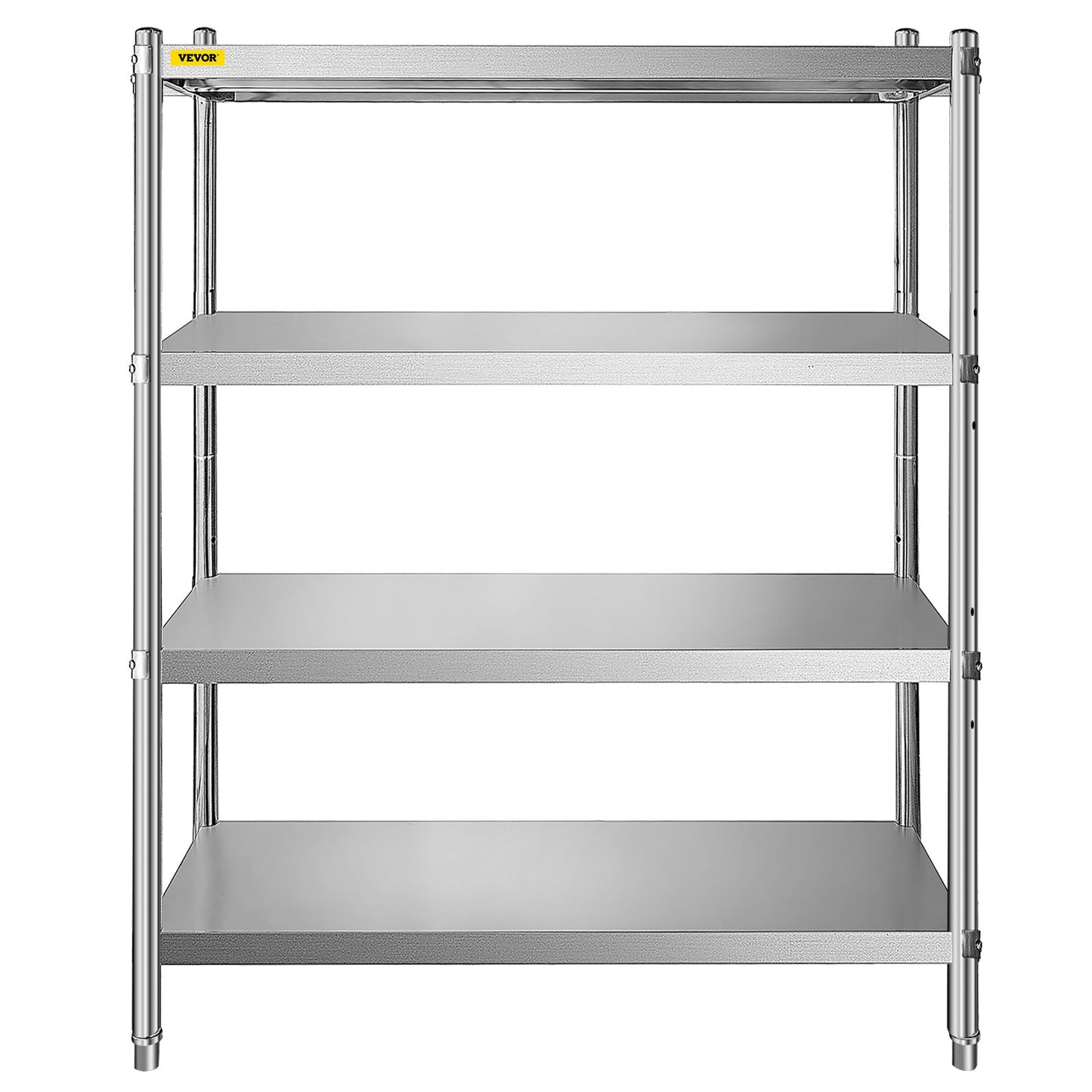 AI62 Decor 4-Tier Stainless Steel Adjustable Shelving Unit, Heavy-Duty