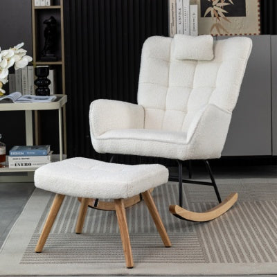 AI62 Decor Rocking Recliner Chair with Cushion – Cozy Lounger