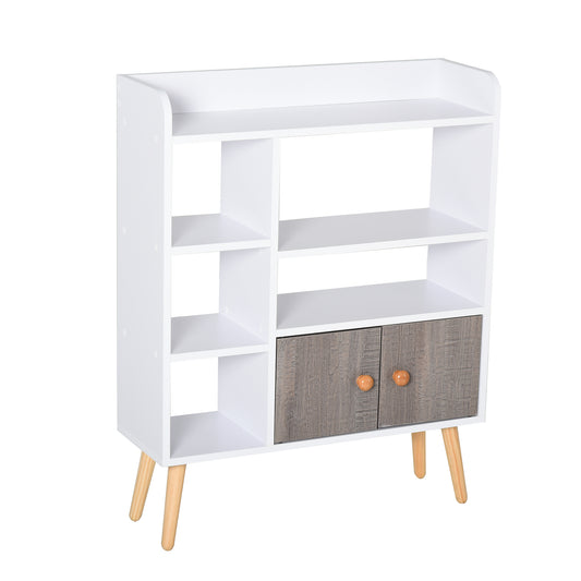 AI62 Decor  Stylish Bookcase with Cabinet – 6 Shelves
