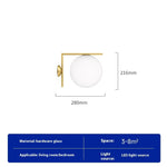 Modern Glass Wall Lamp for Bedroom & Hallway AI62Decor