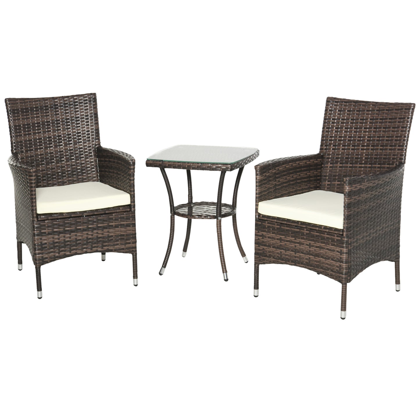 AI62 Decor Three-Piece Rattan Chair Set