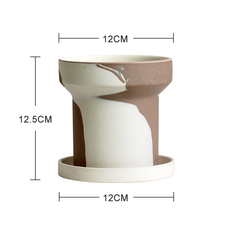 AI62 Decor Creative Ceramic Succulent & Fern Planters