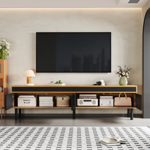 AI62 Decor  4-Door Low Cabinet