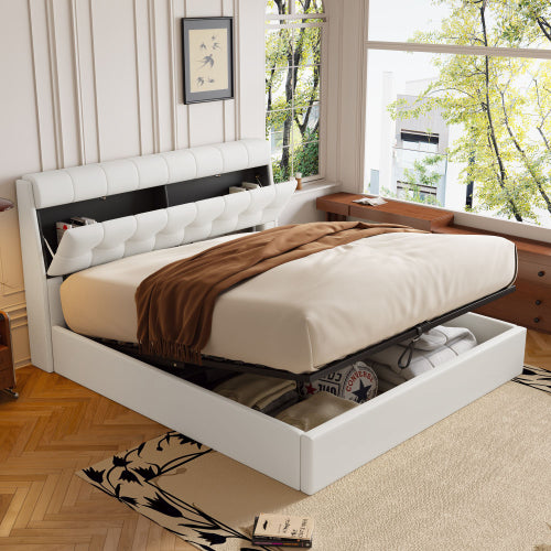 AI62 Decor Fashion Upholstered Bed with Storage