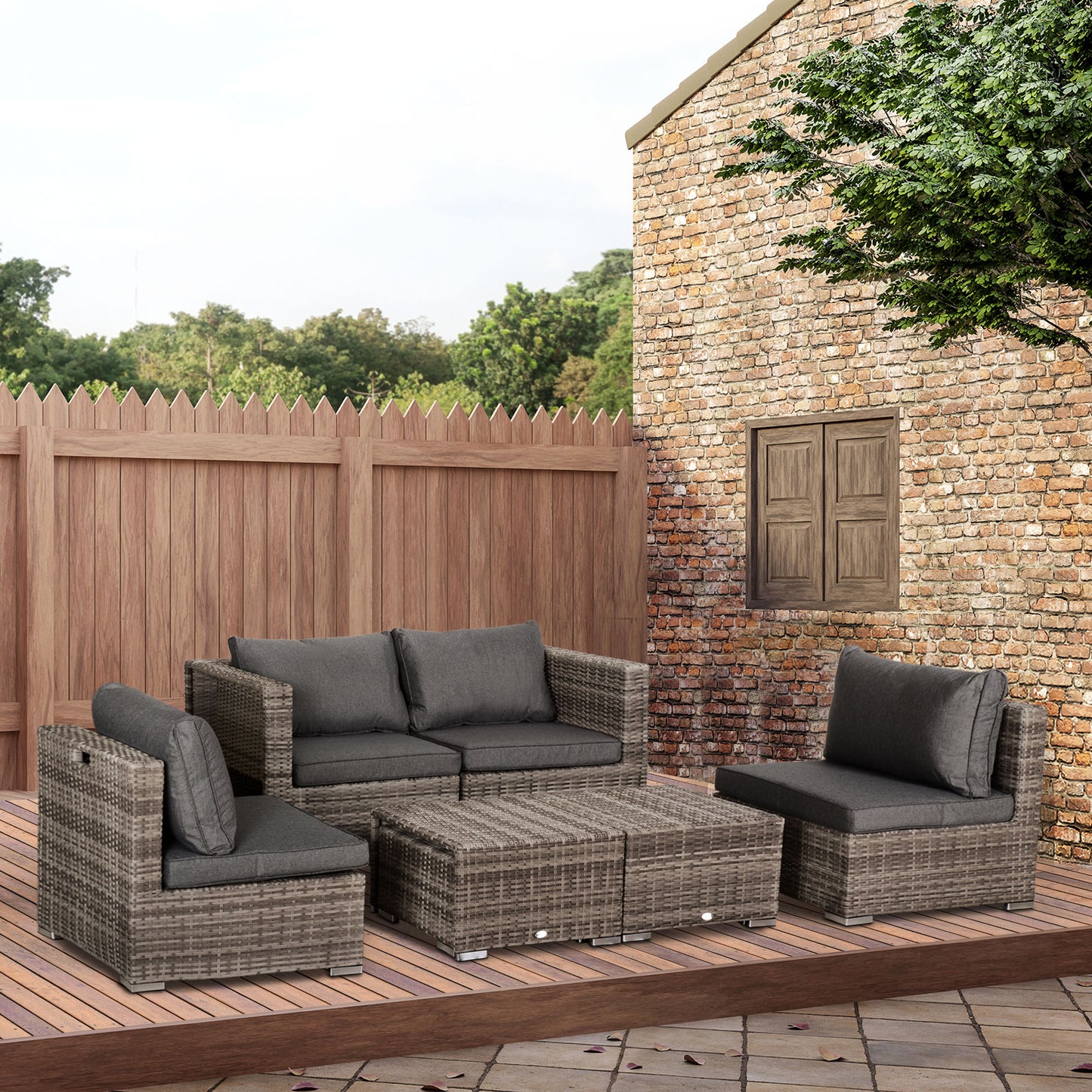 AI62 Decor Rattan Garden Furniture Set