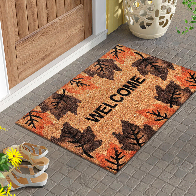 Printed Velvet Welcome Home Floor Mat AI62Decor