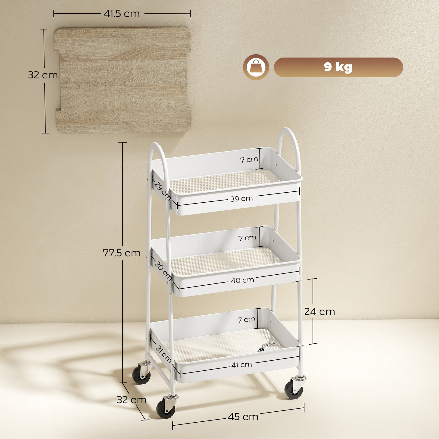 AI62 Decor 5-Tier Acacia Wooden Shoe Rack with Hangers – Holds 19 Pairs, Teak
