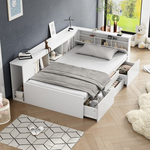 AI62 Decor Children's Single Bed 3ft with Drawers