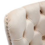 Set of 4 Velvet Upholstered Dining Room Chairs AI62Decor