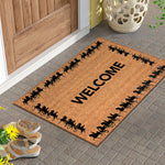 Printed Velvet Welcome Home Floor Mat AI62Decor