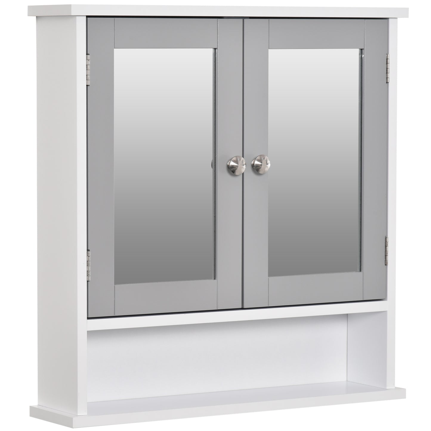 AI62 Decor Kleankin Bathroom Wall Storage Cabinet - Grey