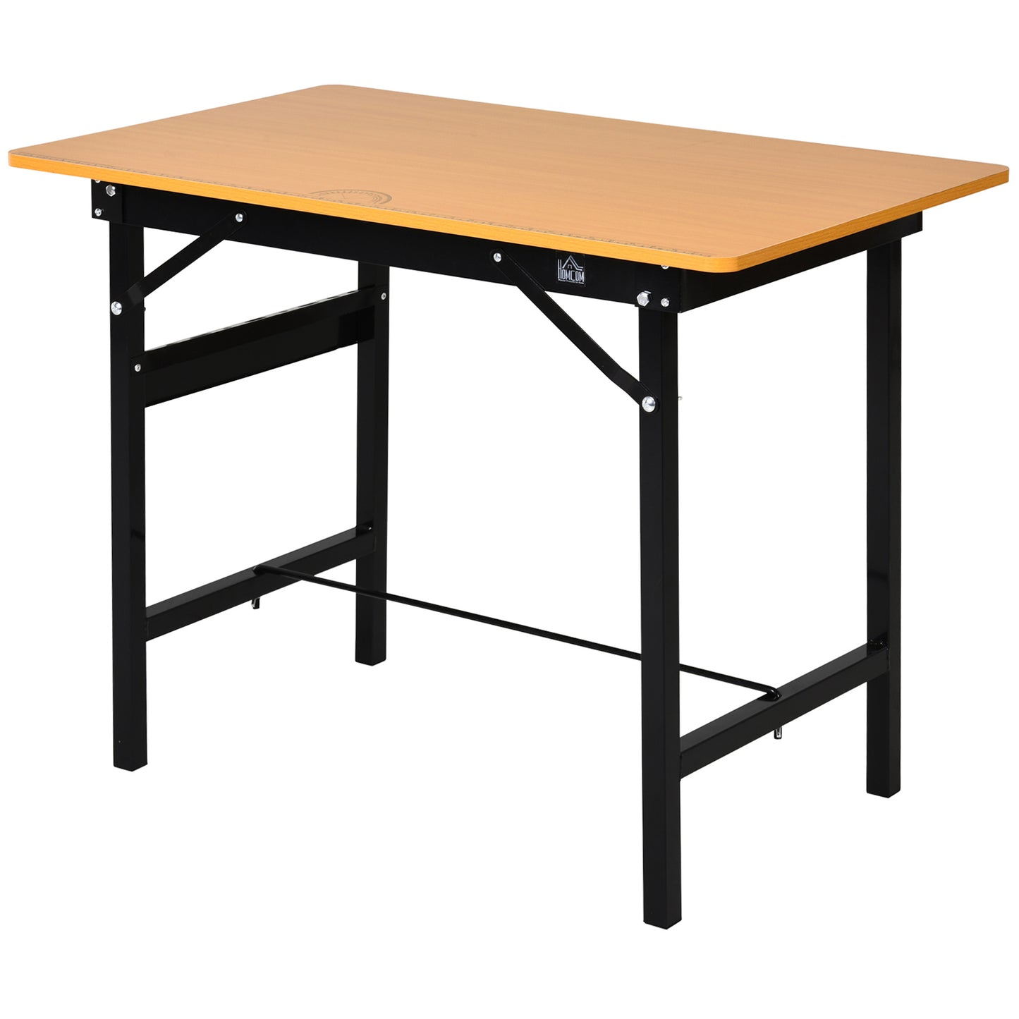 AI62 Decor 100 cm Foldable Garage Workbench with MDF Top & Steel Frame