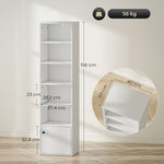 AI62 Decor  6-Tier 156 Cm Tall Bookcase - White