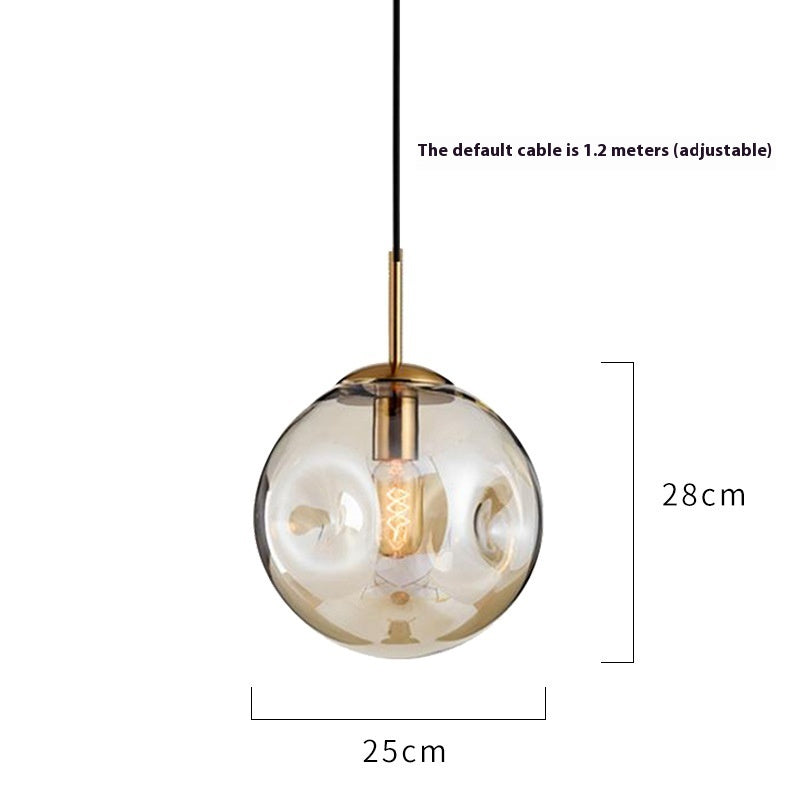Creative Glass & Iron Chandelier for Restaurants AI62Decor