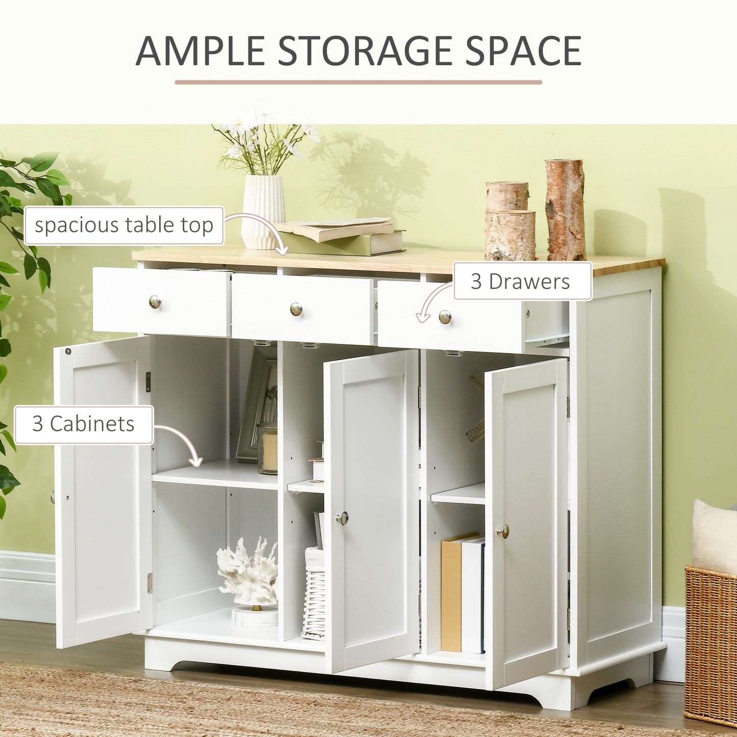 AI62 Decor Modern Sideboard Cabinet