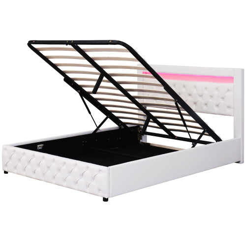 AI62 Decor Functional Bed with Slatted Frame & Storage