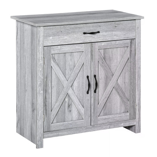 AI62 Decor Farmhouse Barn Door Sideboard Cabinet – Living Room