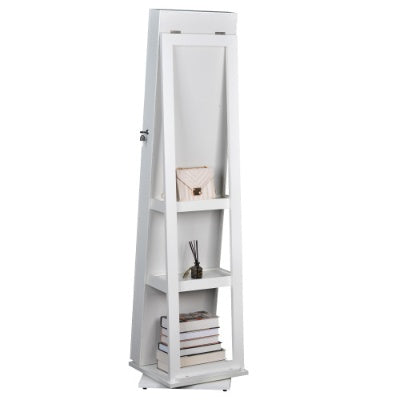 AI62 Decor Full-Length 360° Swivel Jewelry Cabinet Mirror