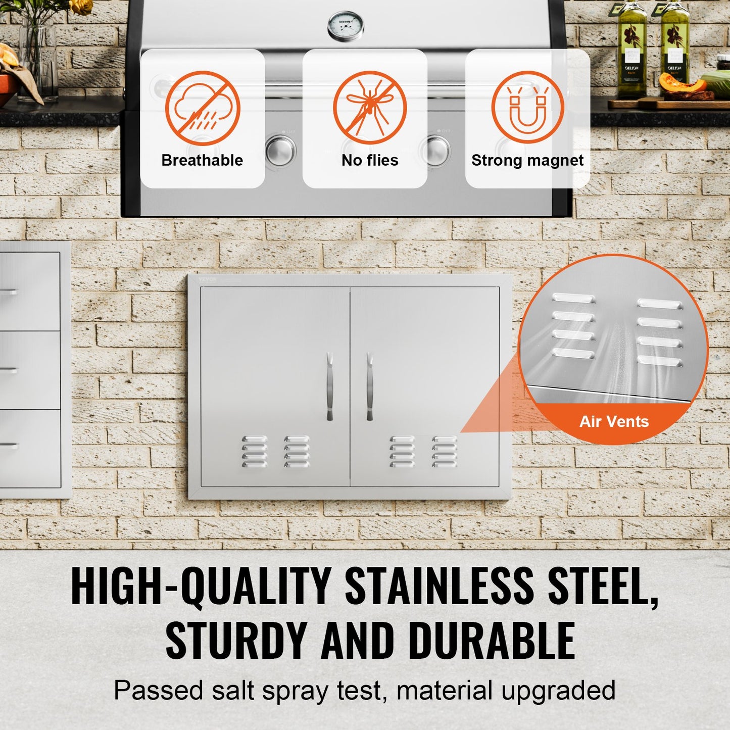 AI62 Decor Stainless Steel BBQ Access Door