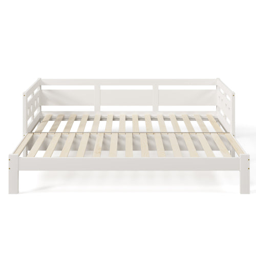 AI62 Decor Heart-Shaped Daybed with Pull-Out Trundle