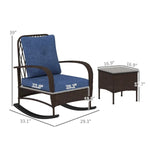 Rattan Chaise Lounge & Wicker Furniture Set AI62Decor