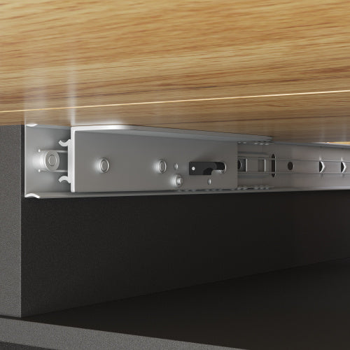 Foldable Telescopic Dining Table with Wine Rack AI62Decor